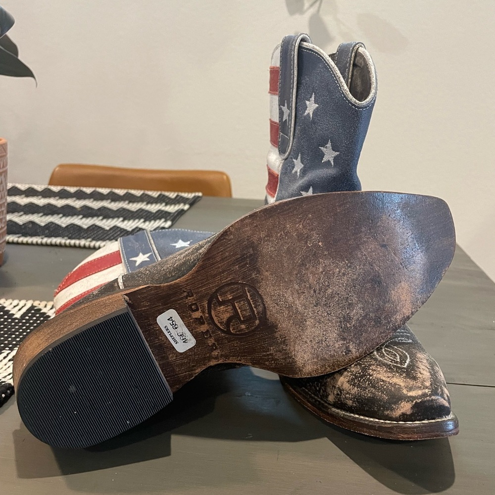 Women’s American Flag Roper Boot - Picture 3 of 6